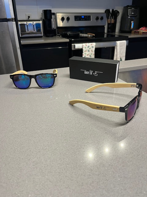 DOT.5 Polarized Bamboo Golf Sunglasses