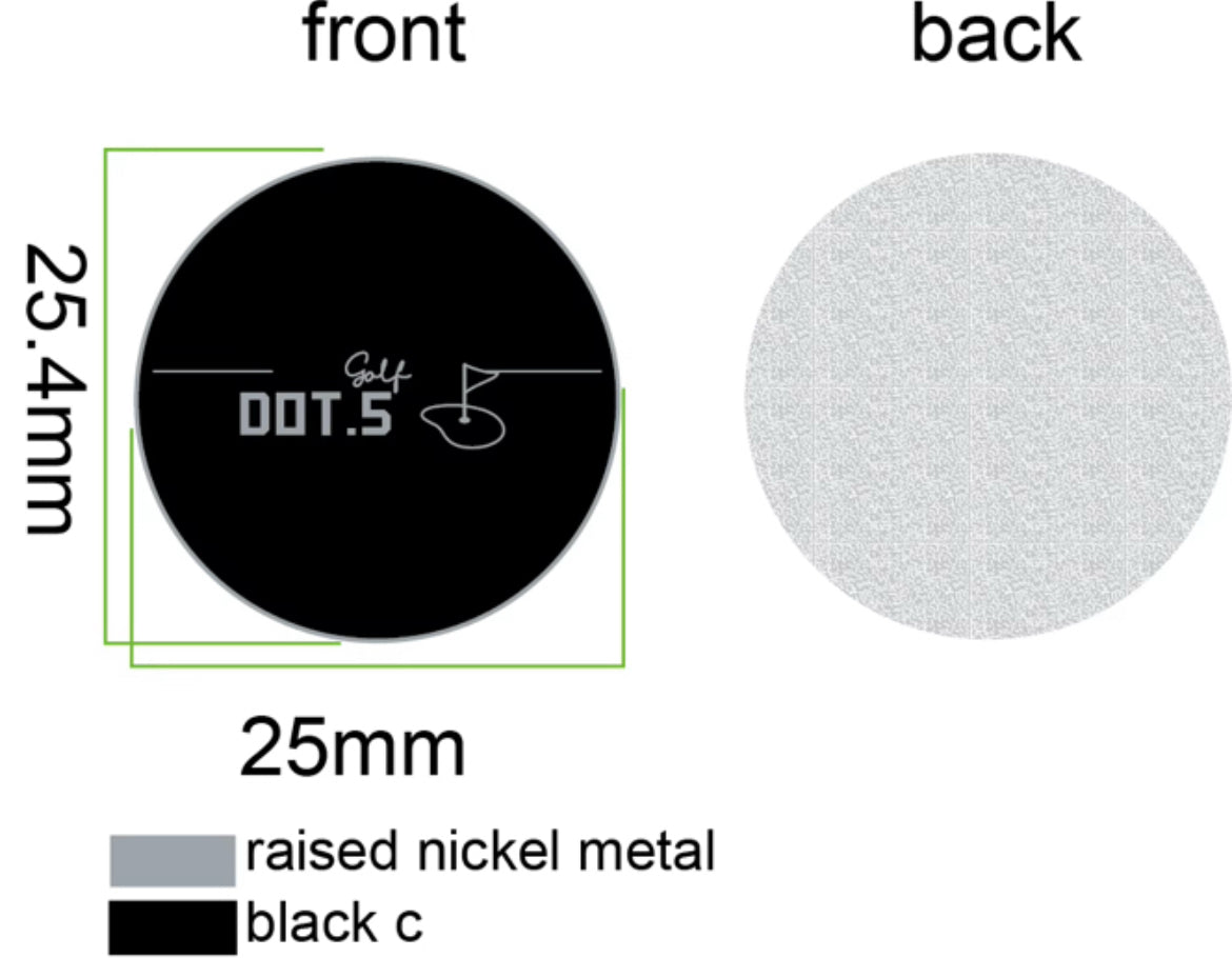 DOT.5 Golf Hat Clip Ball Marker